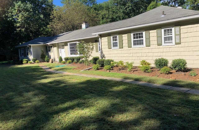 Darien family home on a Cul de Sac with pond.