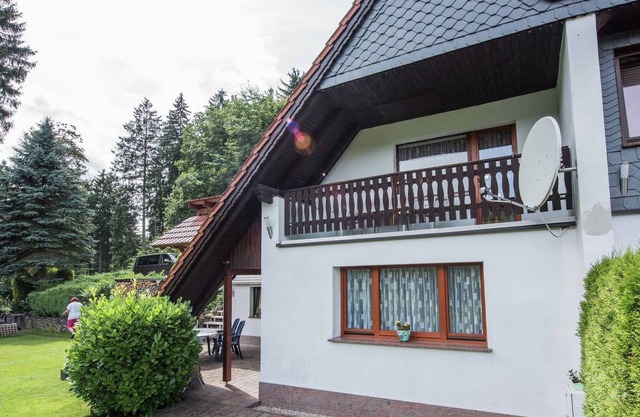 Ferienhaus in Thüringen mit herrlichem Ausblick, Terrasse und Garten