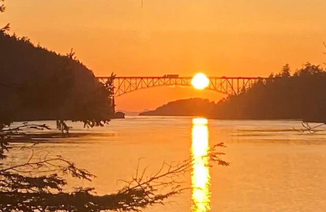 Deception Pass Home With Large Deck has View of Cornet Bay and nearby State Park