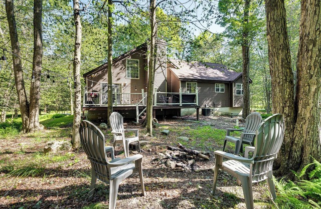 Deck, Fire Pit & Beach Access: Big Bass Lake Home