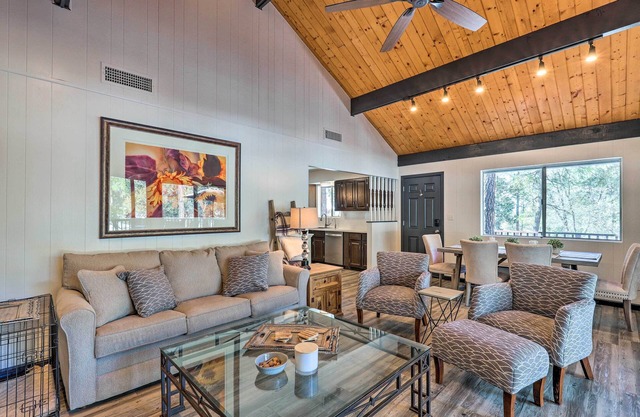 Deck w/ Wooded Views: Rustic-Chic Prescott Cabin!