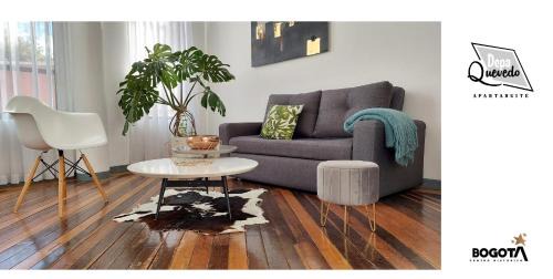 Depa Quevedo - Trendy Revamped Flat - Exceptional Spot in Bogotá's Historic Colonial Square - Candelaria