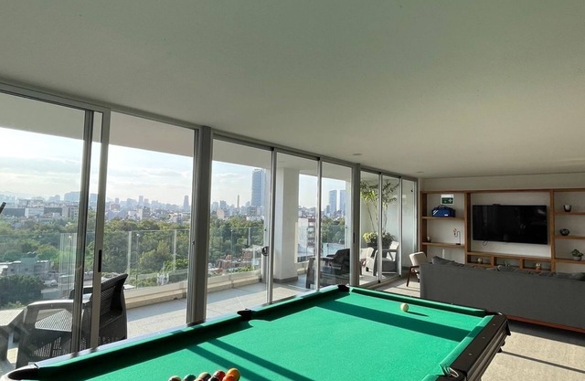 ¡depto. Moderno en Condesa, Disfruta de las Mejores Vistas Desde la Alberca!