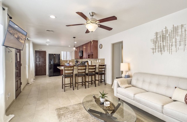 Desert Getaway w/ Stunning Views, Firepit, & Extra Kitchenette!