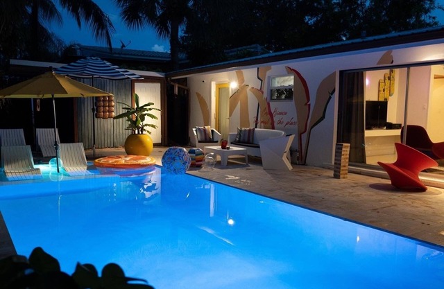 Designer 3BR "Tulum" Heated Salt Pool Villa by LasOlas,DRV PNK,Hard Rock, beach!