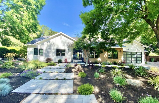 Designer Home with Serene Outdoor Oasis; incl pool, spa, sport-court, & fire pit