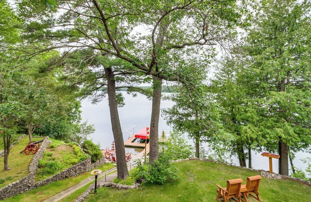 Dock, Deck & Fire Pit: Lakefront Home in Walker!