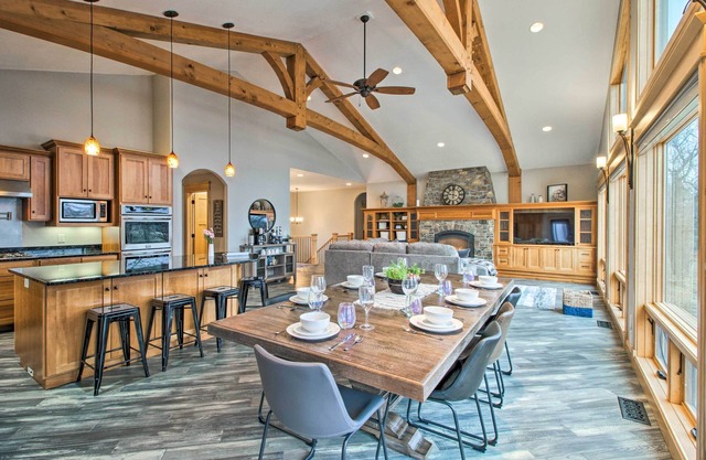 Dock, Hot Tub & Game Room: Luxe Lake Latoka Home