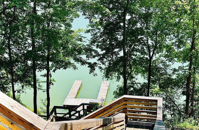 DockSide Retreat on Barren River Lake with Private Dock and Year Round Views!