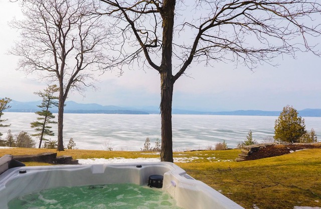 Dog-Friendly A-Frame Home on Lake Champlain w/Private Hot Tub, Hammock, & WiFi