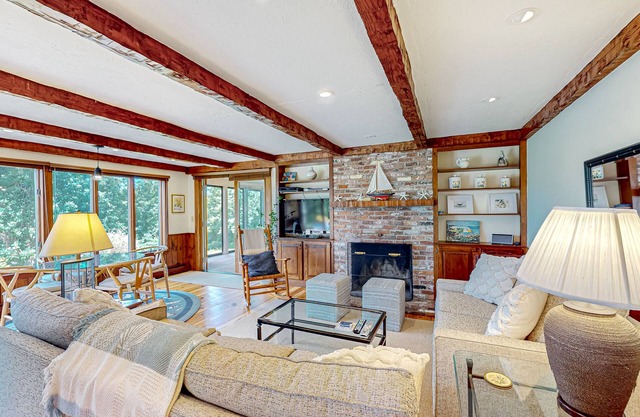 Dog-friendly, custom-designed home with 180-degree salt marsh view & 2 decks