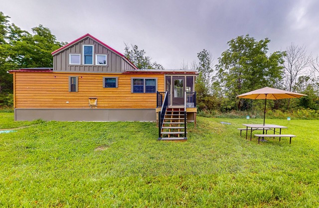 Dog-friendly house close to Seneca Lake with firepit, deck, & washer/dryer