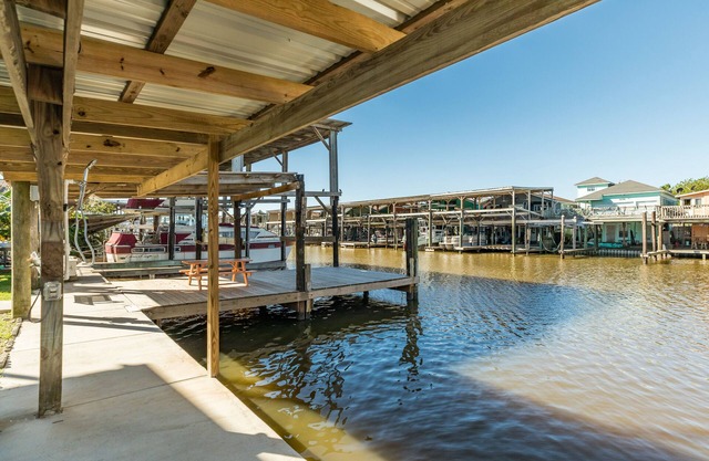 Dog-Friendly, Waterfront Home with Private Dock- Minutes to Surfside Beach