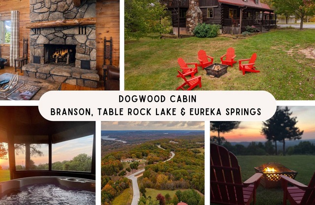 Dogwood Cabin-Hot Tub, Fire Pit, Game Room, Dogs OK! Near Branson & Table Rock L