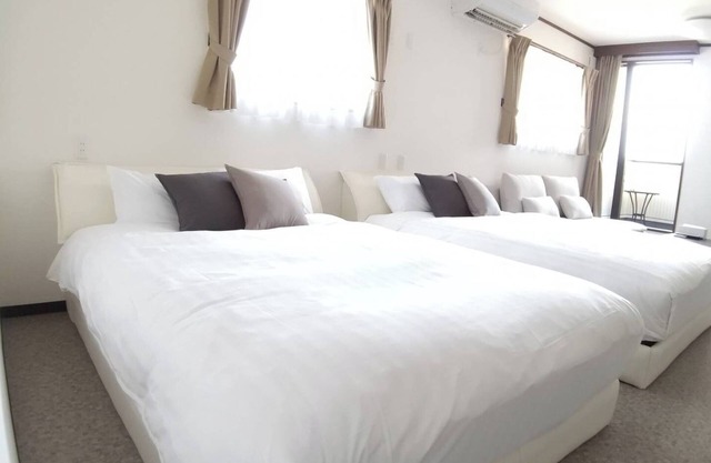 Double bed twin room with a view of Mt Fuji / Minamitsuru-gun Yamanashi