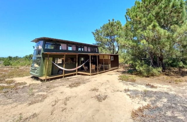 Double-decker bus with sea views right in the nature park
