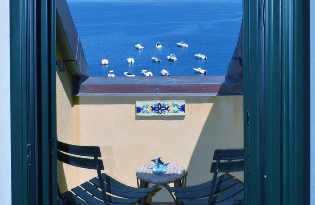 Doppelzimmer mit Meerblick in der Ortschaft Chianalea di Scilla (Kalabrien)