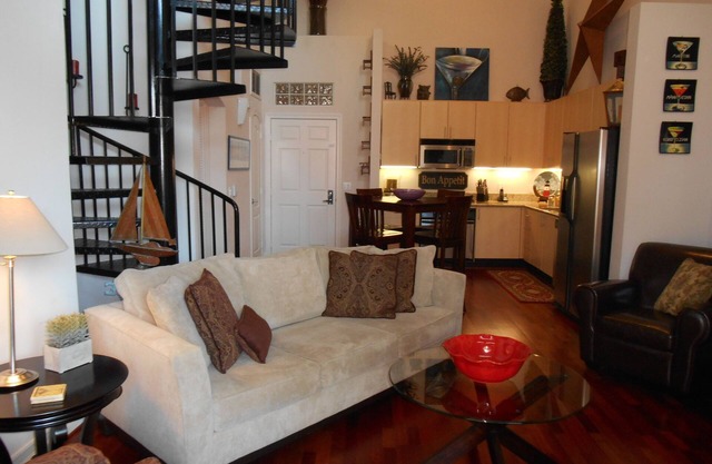 Innenstadt, Gaslampe, Petco, Convention Center-Luxus 1 BR + Loft w / Deck