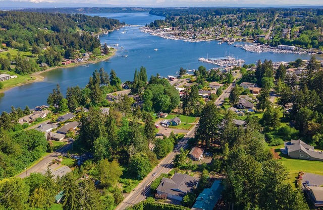 LAST MINUTE RABATTE! Downtown Gig Harbor nach Hause mit Mt. Rainier Ansichten
