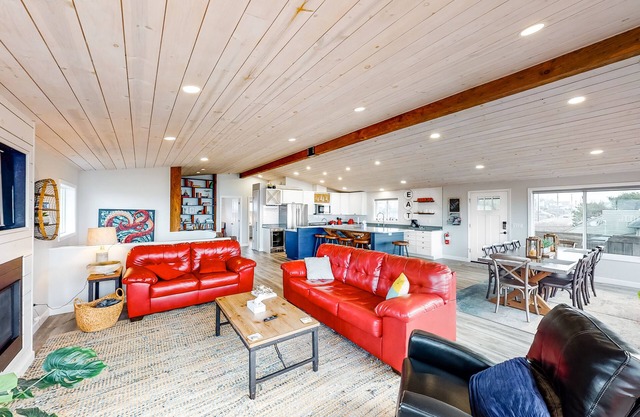 Dreamy Coastal Gem Near the Beach W/ Ocean View, Game Room, & a Private Hot Tub