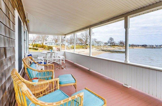Dreamy Waterfront Westbrook Home on Private Beach