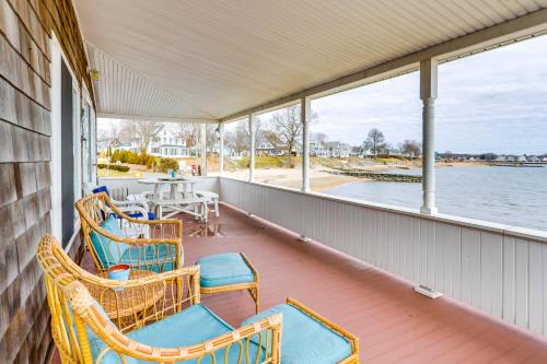 Dreamy Waterfront Westbrook Home on Private Beach