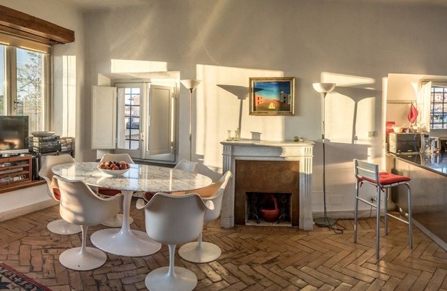Duplex Pantheon Terrace Panoramablick auf die Kuppel von San Peter, das Pantheon und