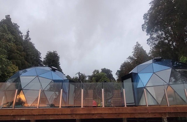 Dusk&Dawn Glass dome glamping accommodation in the bush near Auckland