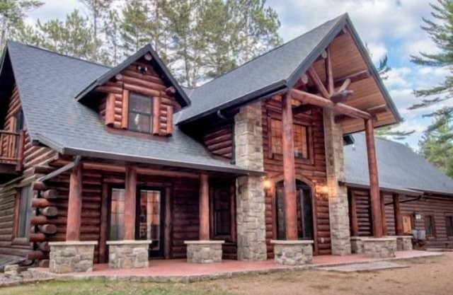 Eagle Camp Lodge - Northwoods Log Home - On Willow Flowage