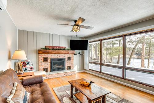 Eagle River Waterfront Home with Dock and Fire Pit!