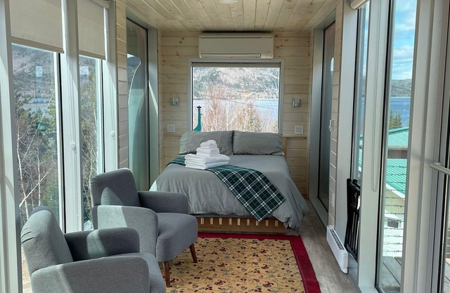 Eagles Nest Converted Shipping Container at Sally's Brook Wilderness Cabins