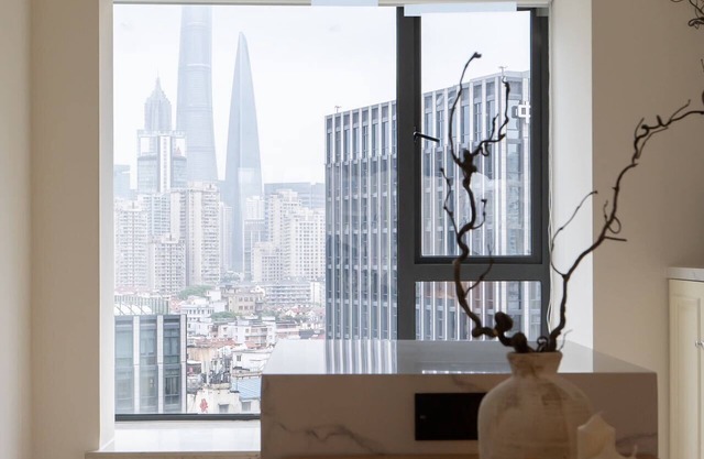 Eastern Hub - Family Apartment with Shanghai Tower View, AC&Heating, near Subway