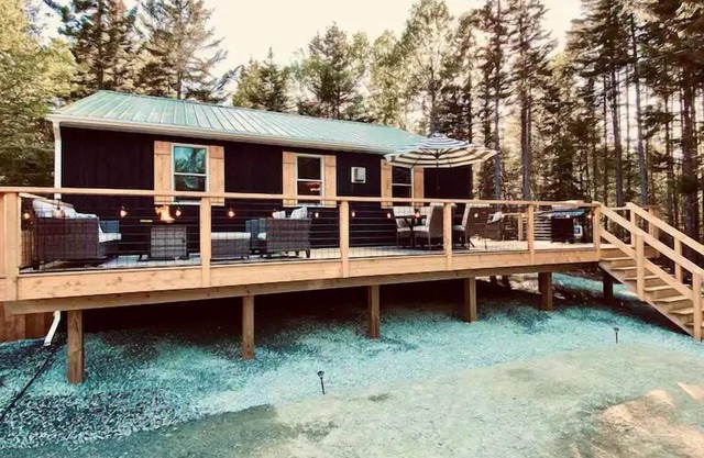 Eclectic & Forested Cabin w/ Firepit & Beach Access Near Acadia Schoodic