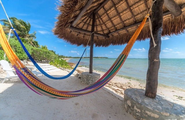 Eco-Chic Home direkt am Strand innerhalb von 5 Minuten zu Fuß zur Casa Cenote