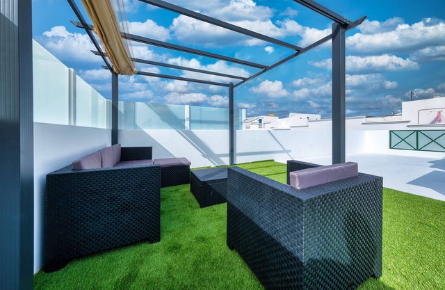 El Golfito-Dachterrasse mit Meerblick