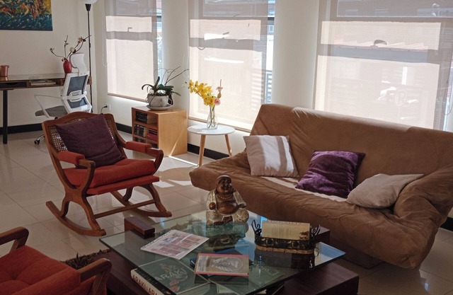 El "Rincón del sinsonte", an apartment surrounded by parks in the heart of Bogotá.