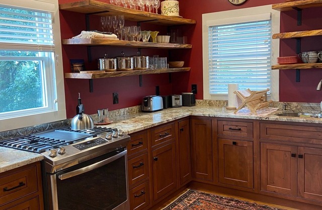 Elegantly appointed, newly renovated apartment in early 1800's brick farmhouse