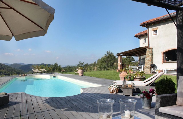 Bezaubernde Villa, PrivatePool, Gavi, Blick auf die schneebedeckten Berge, Radfahren, Wandern, Wein und Schloss