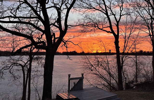 Enjoy beautiful sunsets year round from this cozy 3 bedroom home on Lake Orono.