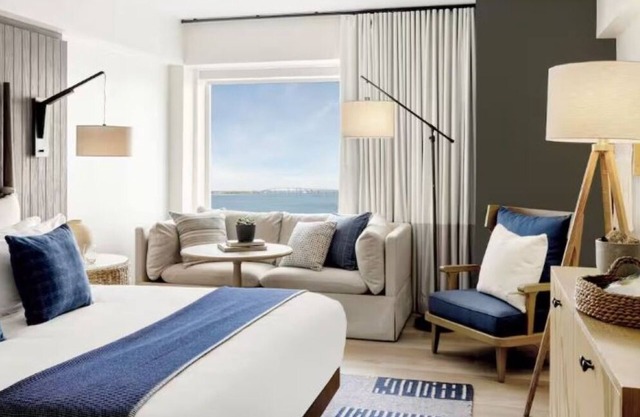 Enjoy Scenic Sunset View at Our Charming Hotel on Newport Harbor