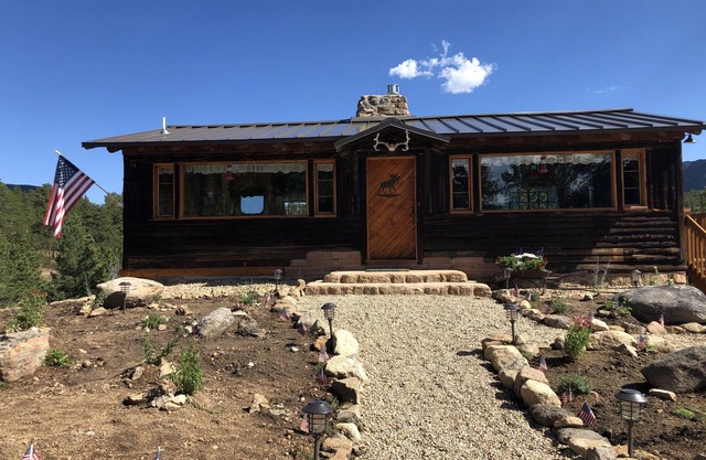 Enjoy the Rockies in the spring. Ski, snowshoe, relax by the fire or in hot tub