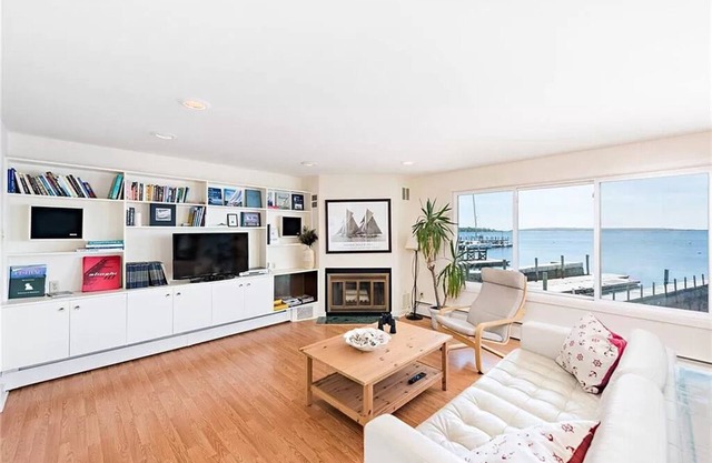 Enjoy the waterfront and sunsets from the deck overlooking Bristol Harbor!