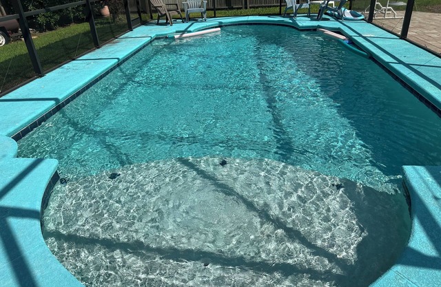 Enjoyable 3-bedroom house with wetbar and pool.