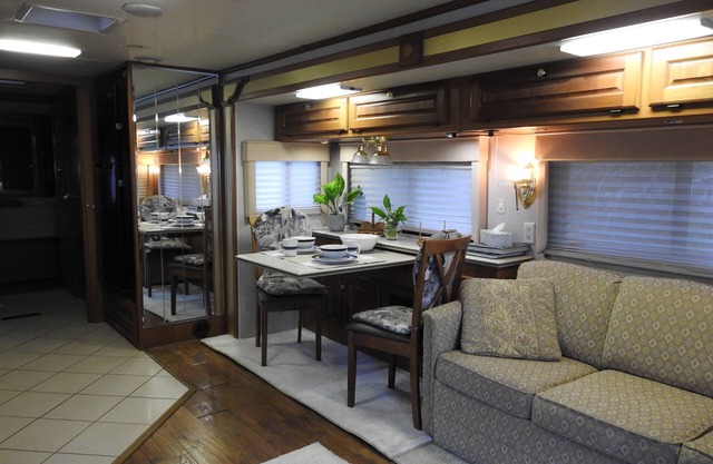 Enjoying beautiful Campobello Island in the comfort of a big Class A motorhome.
