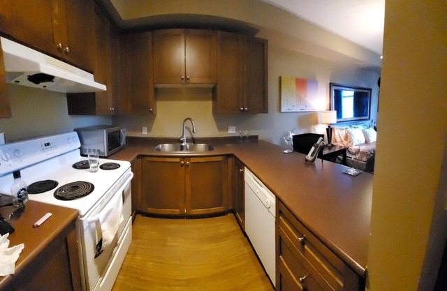 Entire 1 bedroom condo with 2 beds + washer & dryer + underground parking