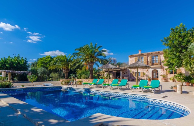 ES TURÓ - Ferienhaus mit privaten Pool in es Llombards. WiFi gratis