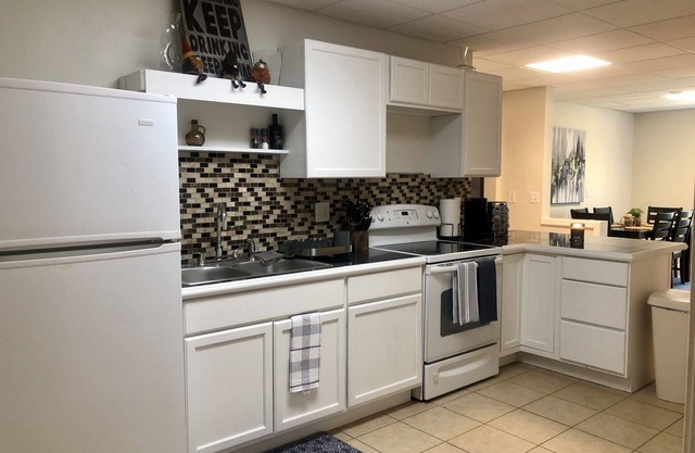 Escape in this charming lower-level guest-suite offering comfort & adventure.