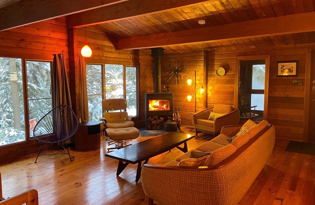 Escape to a private cabin with 500ft of clean waterfront