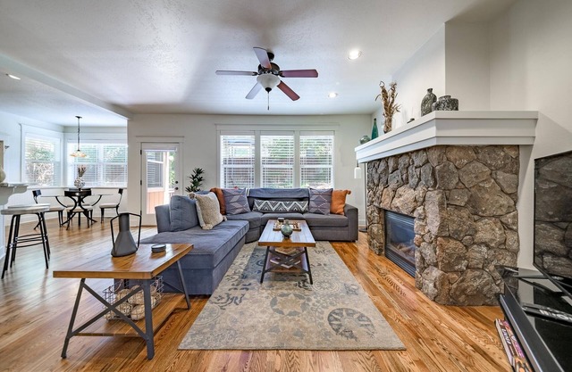 Escape to beautiful pines, trails, fully stocked game room, family fun.