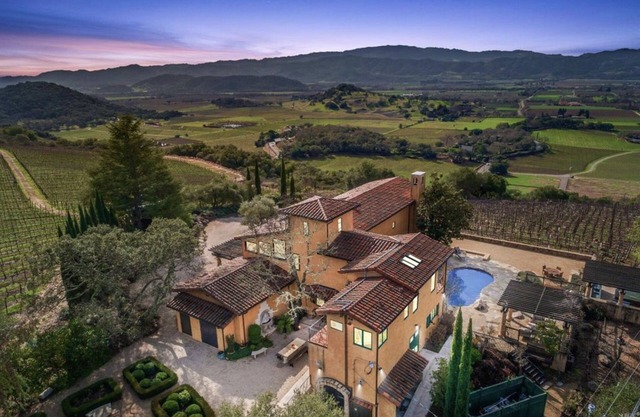 Escape to Paradise: A Stunning Tuscany-Style Home with Views of Vineyards